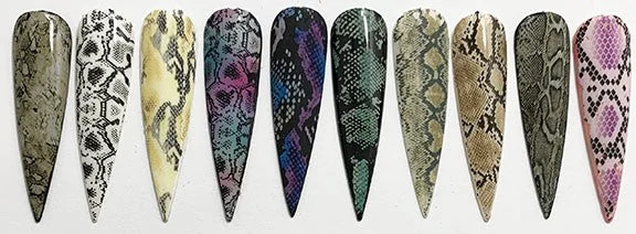 Long-Lasting Snakeskin Designs Foil Set - 10pc Clean