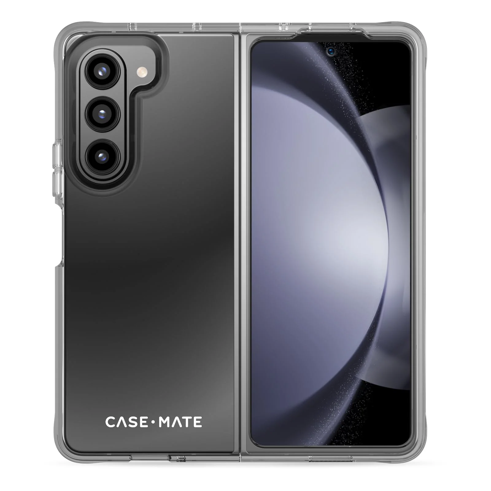 Original Design Case-Mate Samsung Galaxy Z Fold 5 Case - 7.6 Clear - 12ft Drop Protection Wireless Charging - Tough Series Cover for Samsung Galaxy Z Fold 5 with Anti Yellowing and Anti Scratch Tech Shockproof Sustainable