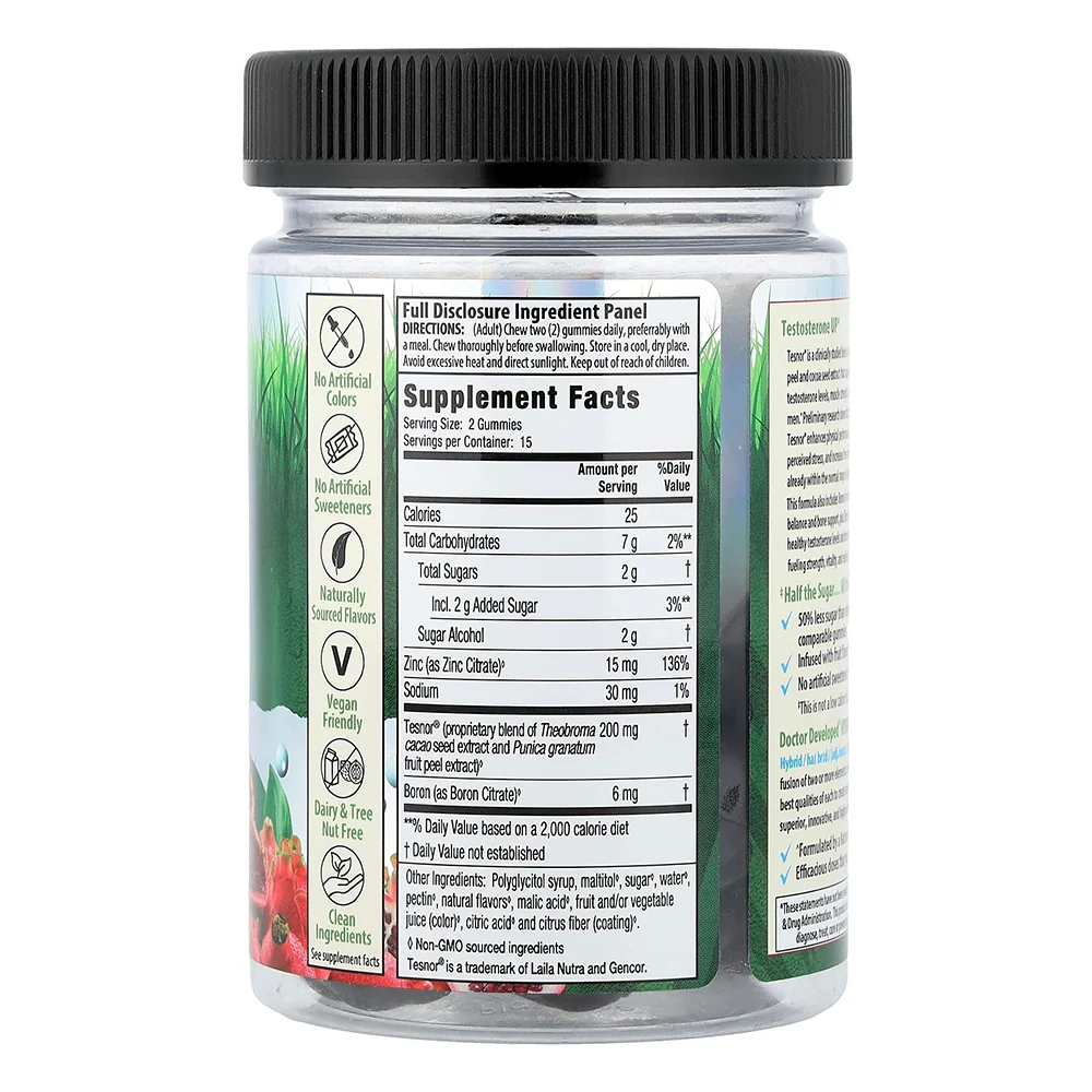 Exceptional Irwin Naturals Testosterone UP Peak Performance Gummies Infused with Fruit Flavors Dragonfruit Pomegranate 30Ea Sophisticated