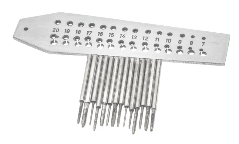 Solid German Type Mini Size Miniature Tap and Die Tool Set Fine