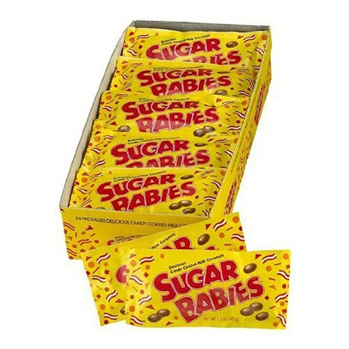 Sophisticated Charms Sugar Babies Delicious Candy Coated Milk Caramels Pouches - 24 Ea Next-Generation