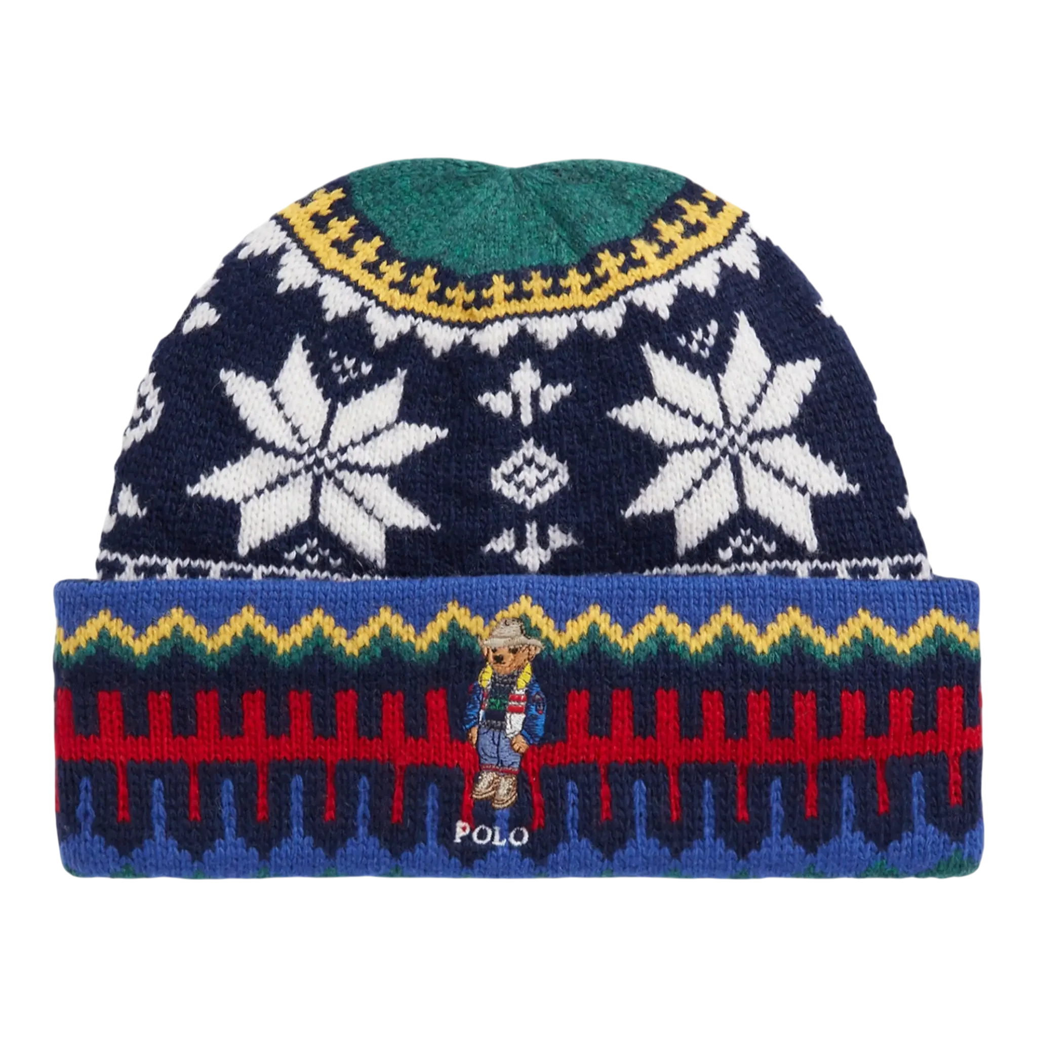 Environmentally Friendly Polo Ralph Lauren Holiday Jacquard Bear Rib-Knit Women Beanie Fairisle Powerful