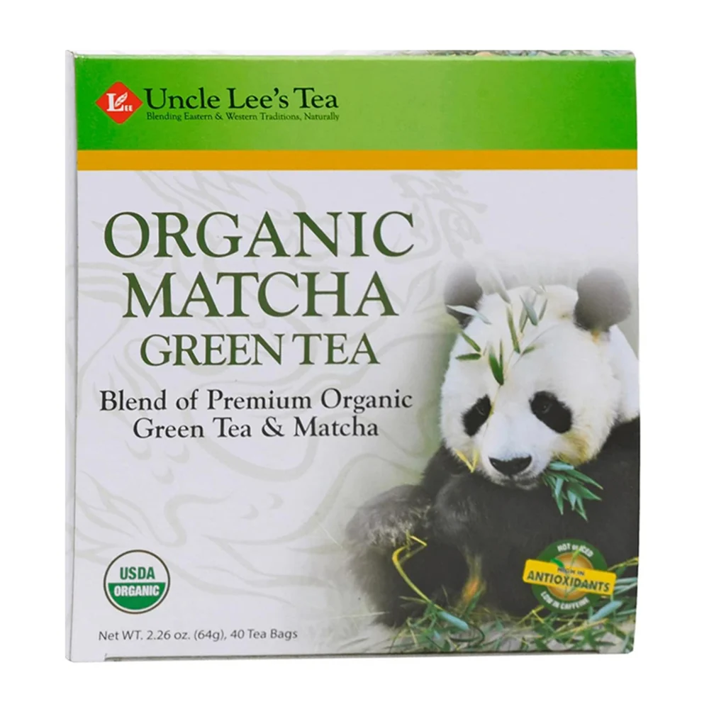 Stylish Uncle Lees Premium Organic Matcha Green Tea Bags Rich Antioxidant 40Ea Excellent