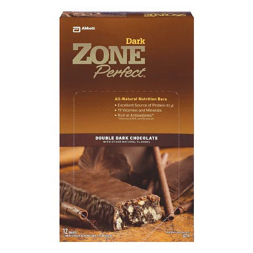 Contemporary Zone All Natural Nutrition Bars Double Dark Chocolate - 1.58 Oz 12 Ea Certified