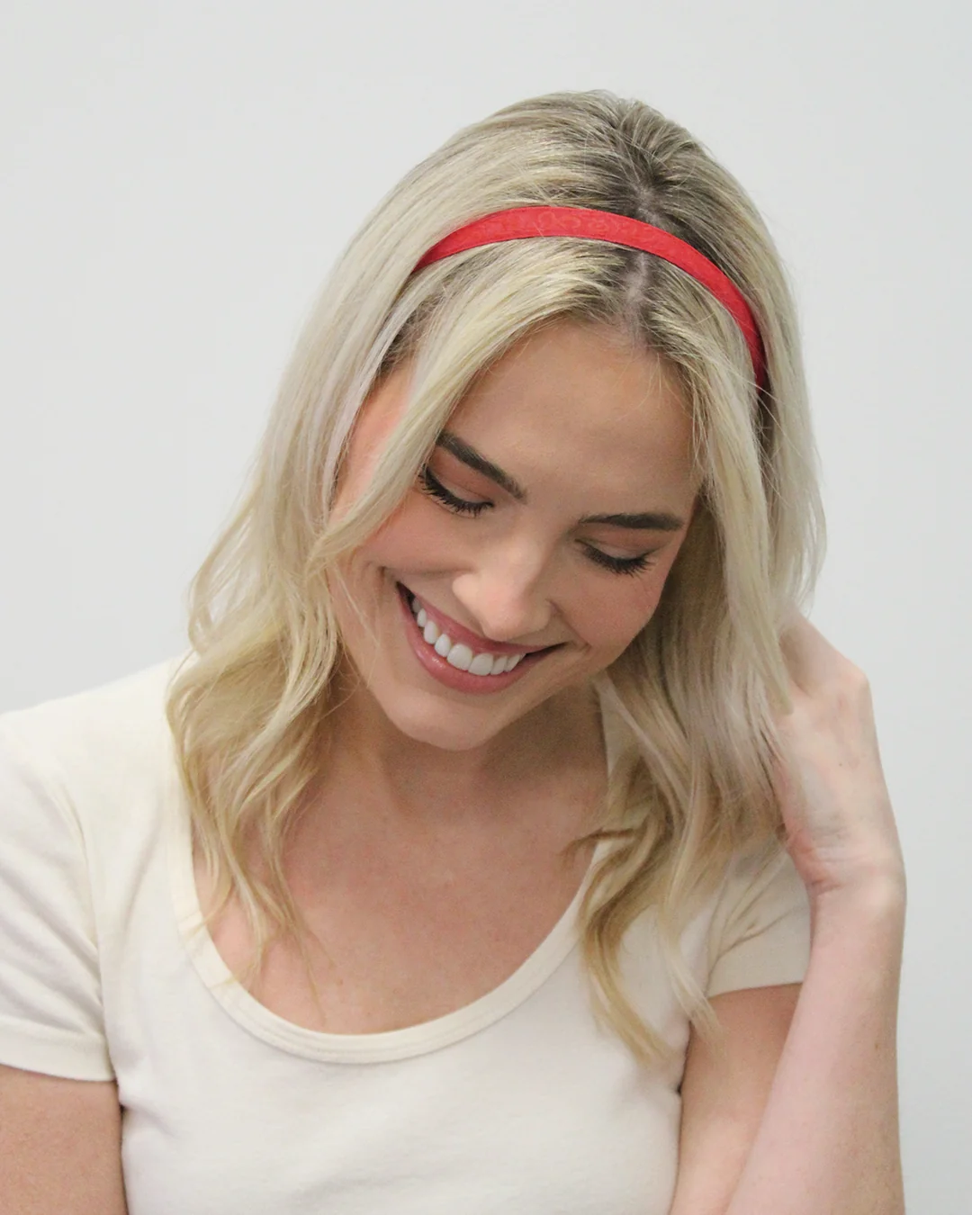 Green Solid Scroll - Skinny Headband Casual