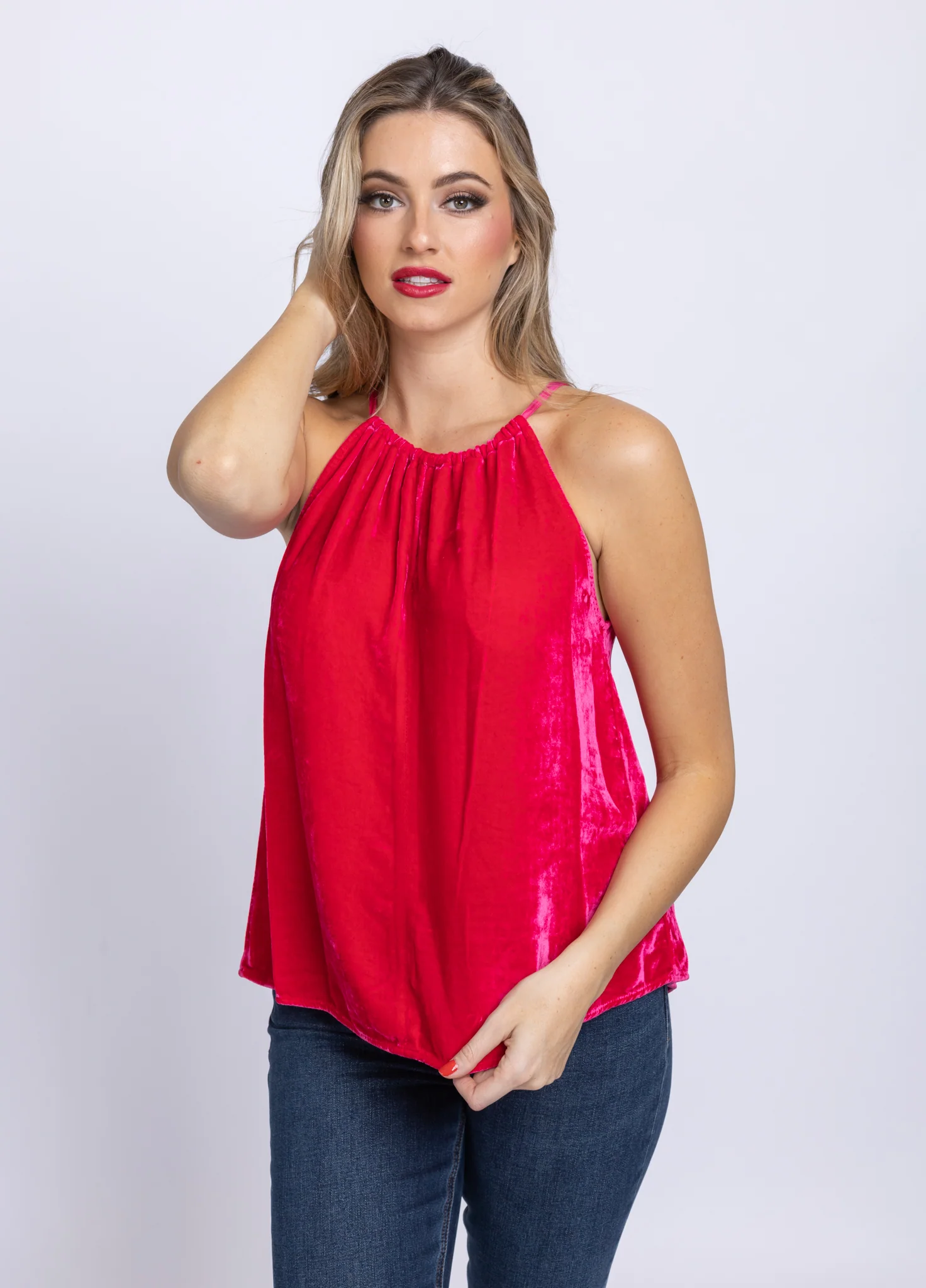 Trusted Velvet by Graham Spencer Aleah Top in Lotus Solid