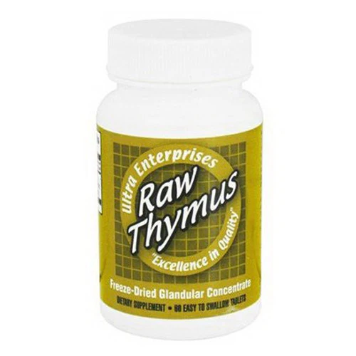 Eco-Friendly Ultra Raw Thymus 200 Mg Tablets By Ultra Glandulars 60 Ea Carefully Designed