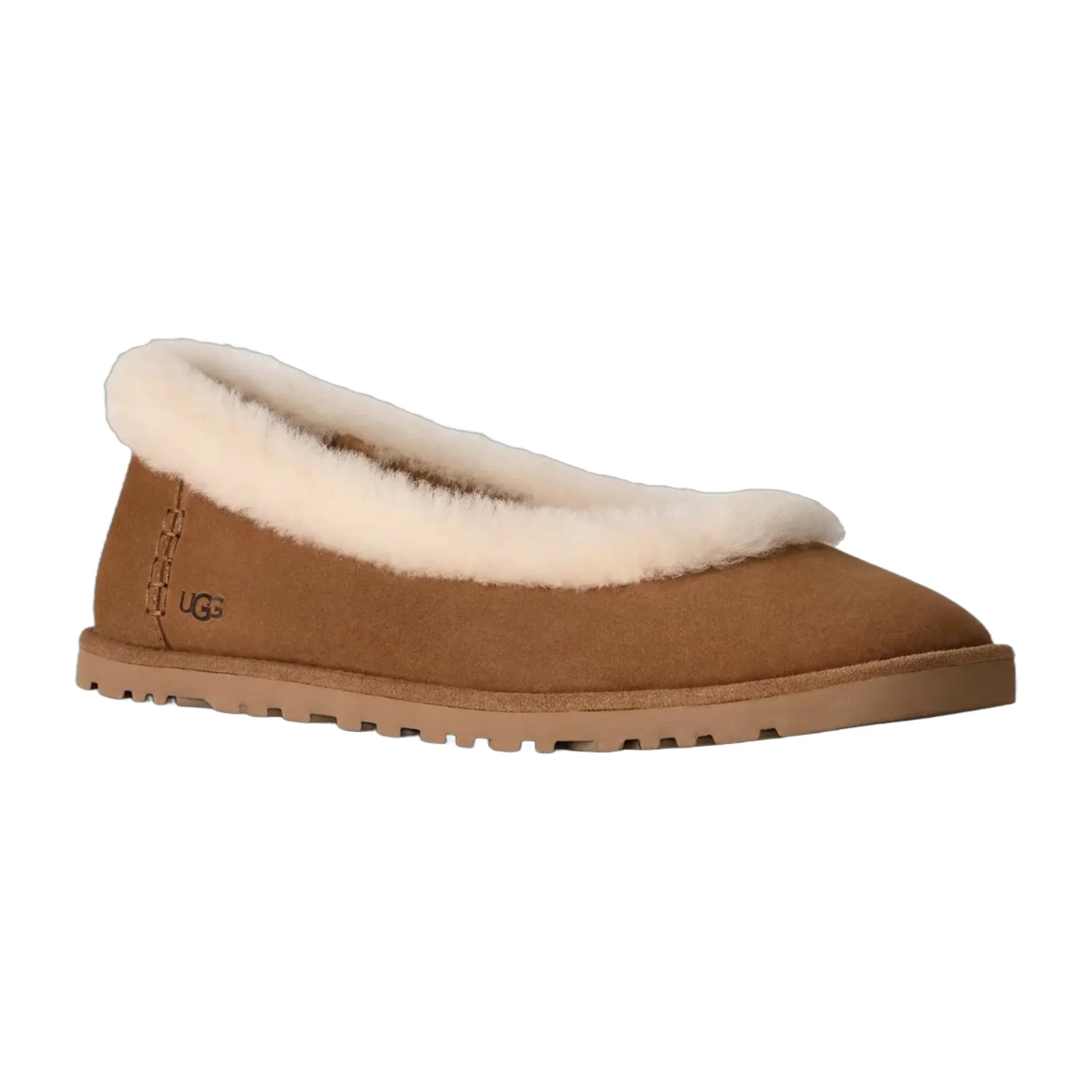 Fashionable UGG Women's Zora Ballet Flat 'Chestnut' High-Grade