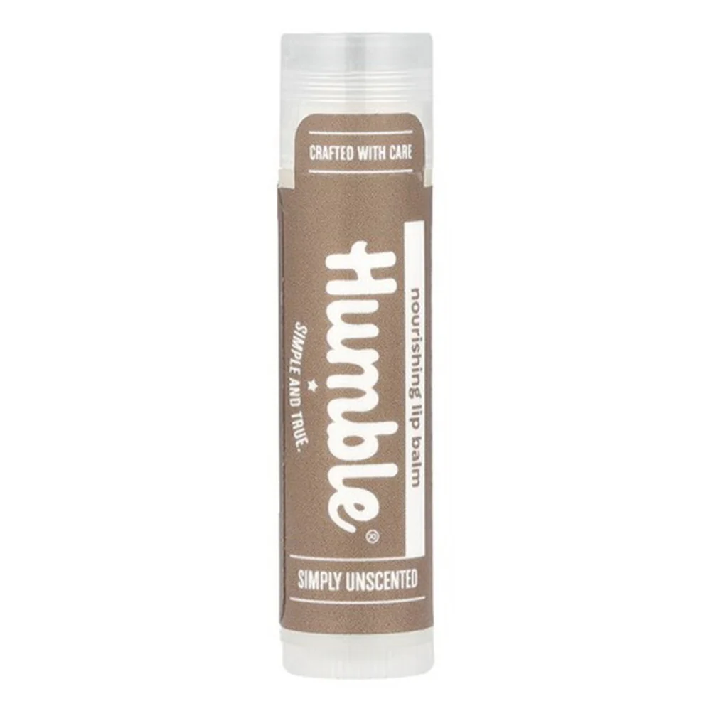 Unique Humble Brands Nourishing Lip Balm Unscented for Moisturizing and Protecting Lips 0.15Oz 4.25g Pack of 18 Refined