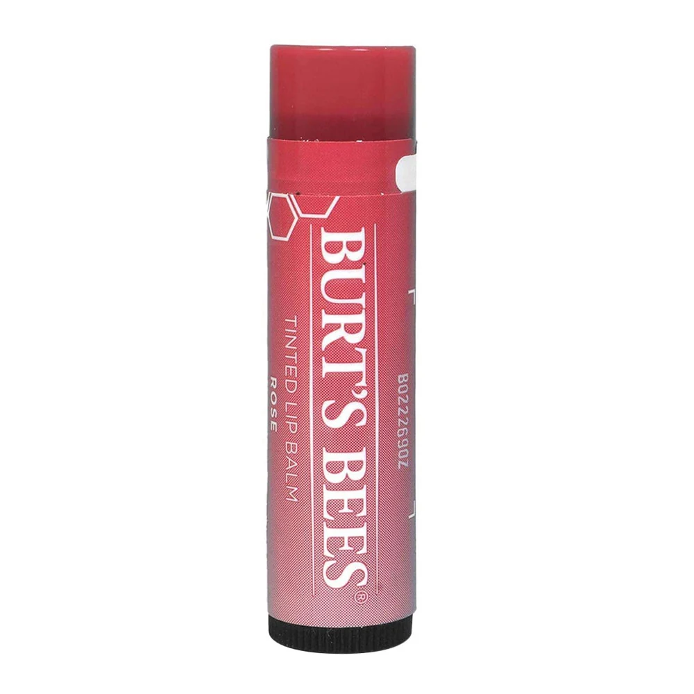 Clean Burts Bees Tinted Lip Balm Rose 0.15 Oz Sustainable