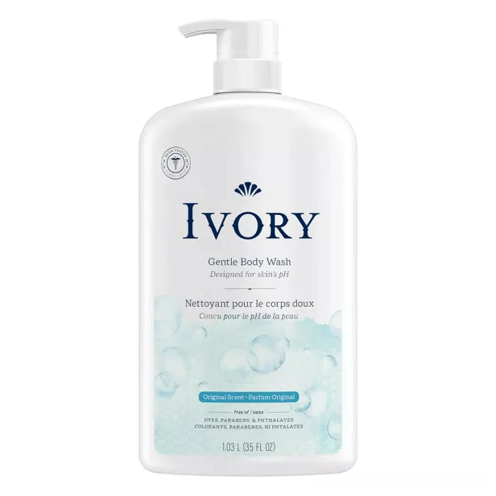 Unique Ivory Gentle Body Wash Plant Based Cleansers Scent 35Oz Pure