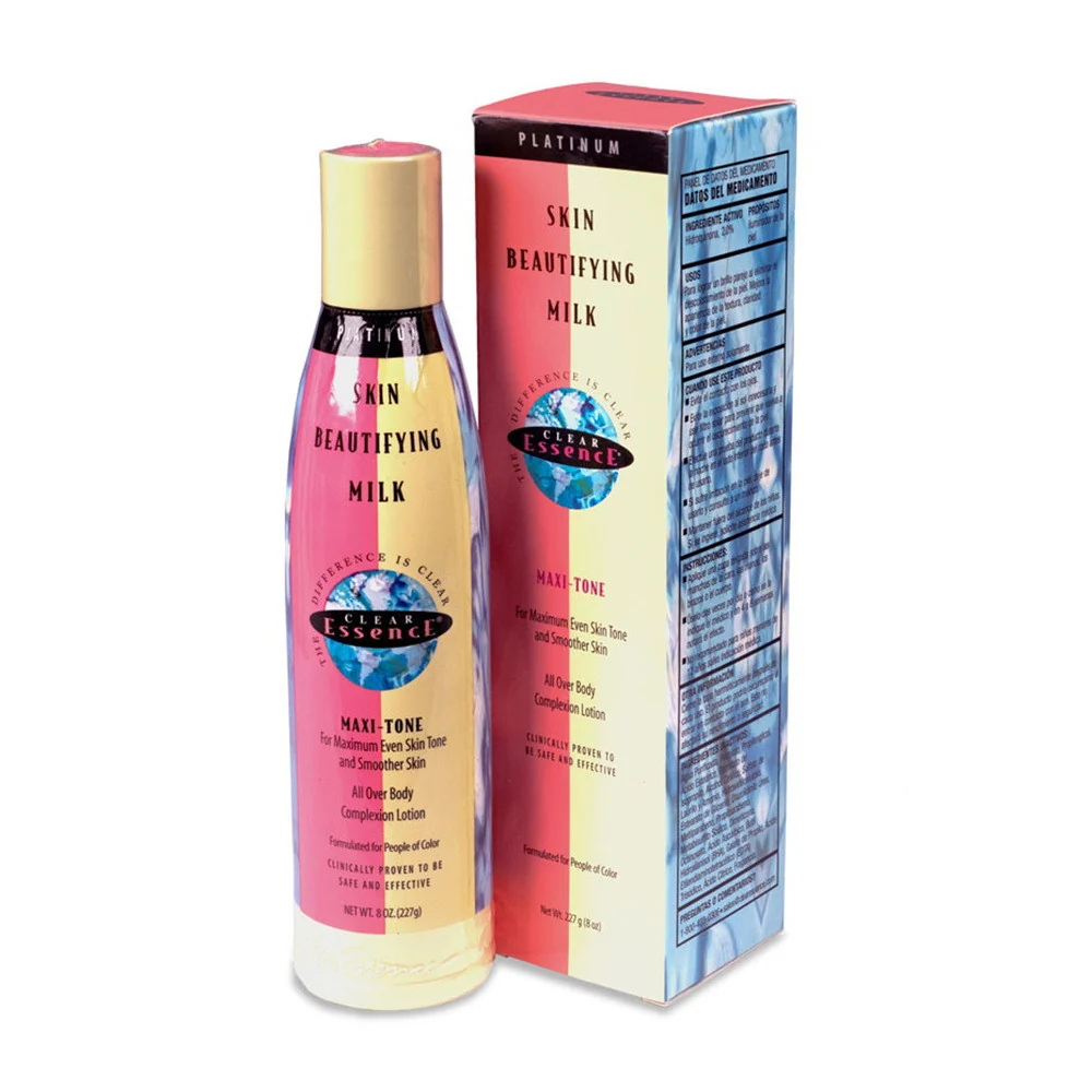 Consistent Clear Essence Platinum Maxi-Tone Skin Beautifying Milk Facial and Body Lotion 8 Oz Stylish