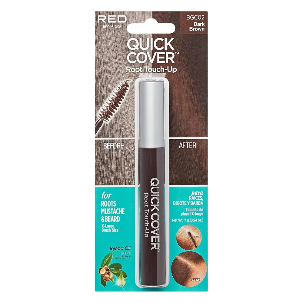 Carefully Designed RED by Kiss Root BGC02 Touch Up Brush Dark Brown Hair Color Application Tool 0.24Oz 7g Natural
