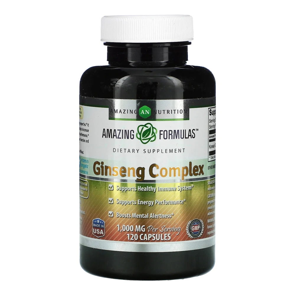 Smart Nutrition Formulas Ginseng Complex 1000Mg Capsules 120 Ea Expertly Made