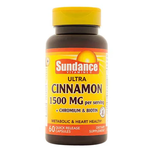 Relaxed Sundance Cinnamon 1500 Mg Plus Chromium And Biotin Heart Health Quick Release Capsules 60 Ea Trendy