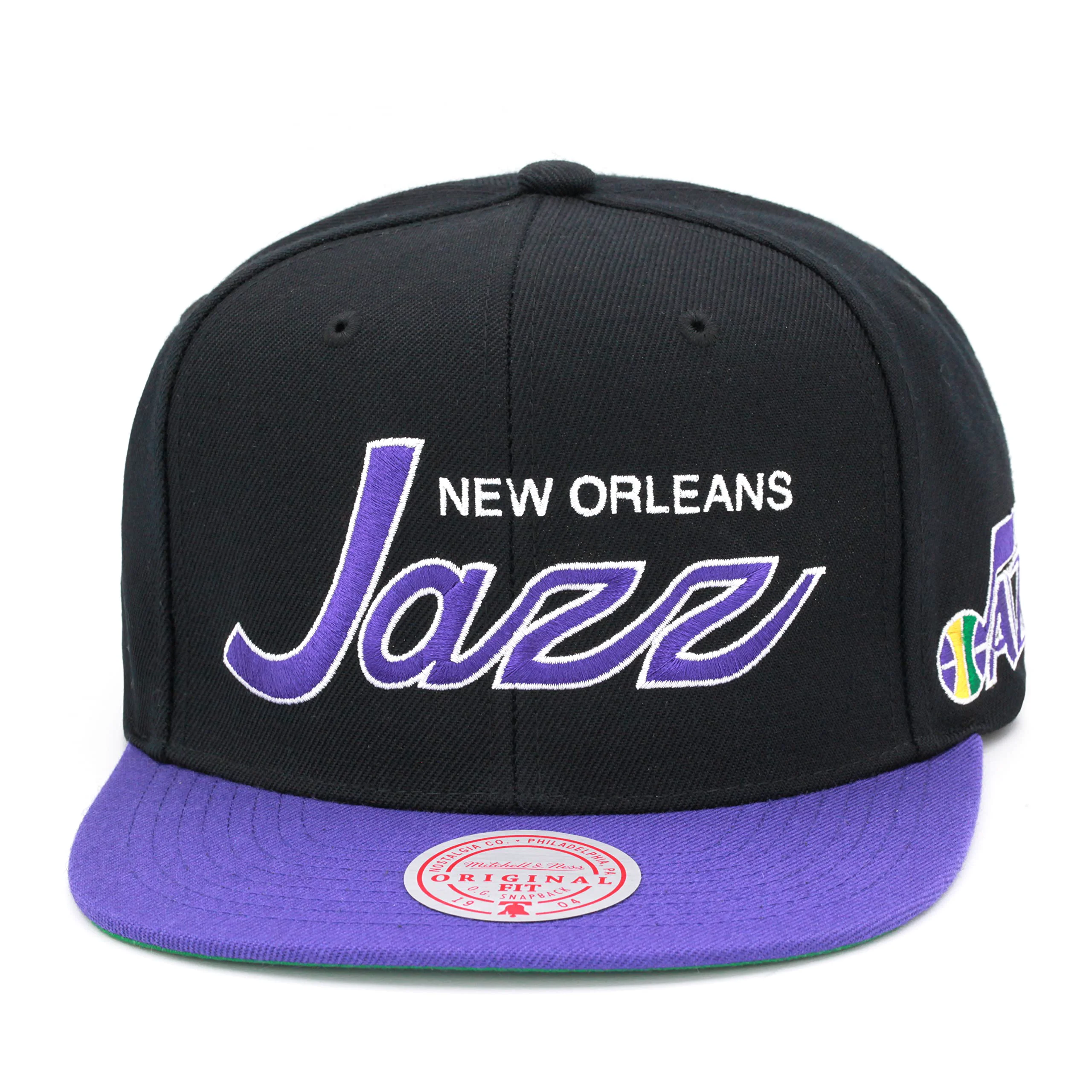World-Class Mitchell Ness Men's NBA Team Script 2.0 Snapback Hwc Jazz Snapback Caps Classic