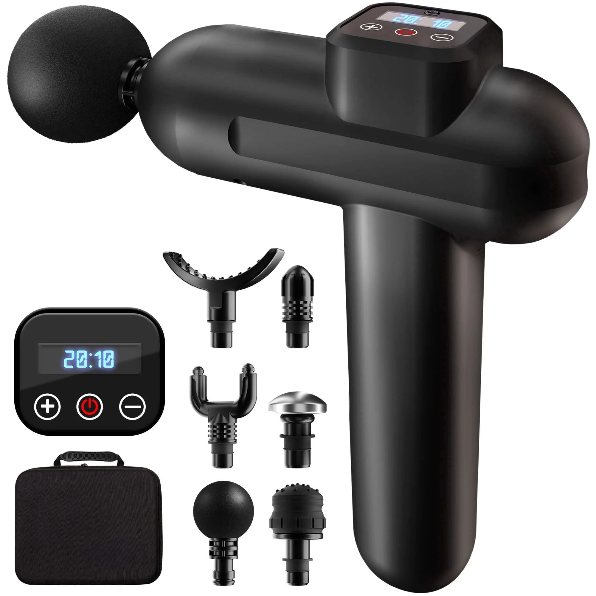 Traditional Pulse and Cotton 20-Speed Massage Gun – Handheld Cordless Percussion Massager for Deep Tissue Relief Reusable