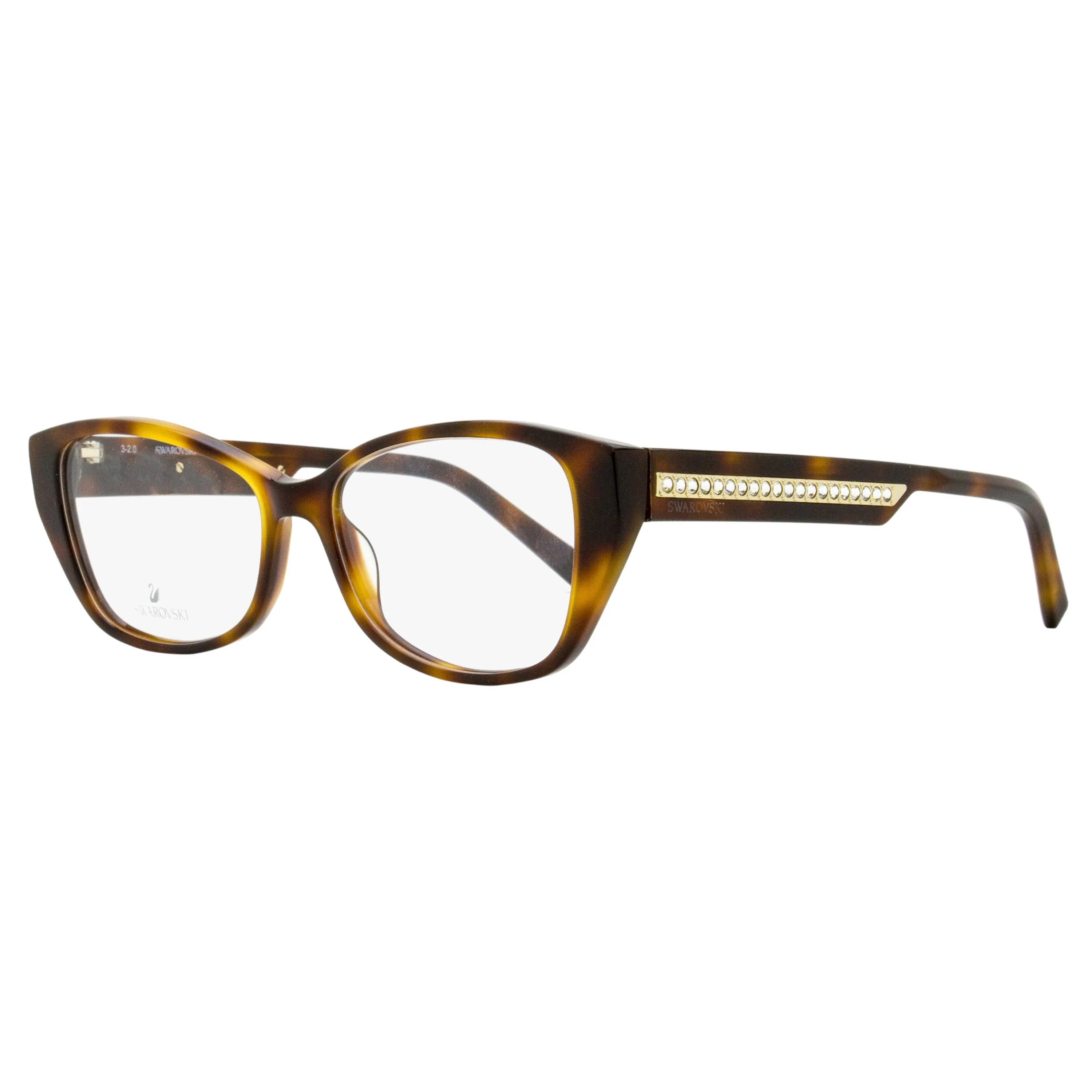 Consistent Swaroki Rectangular Eyeglasses SK5391 052 Dark Havana 53mm Soft