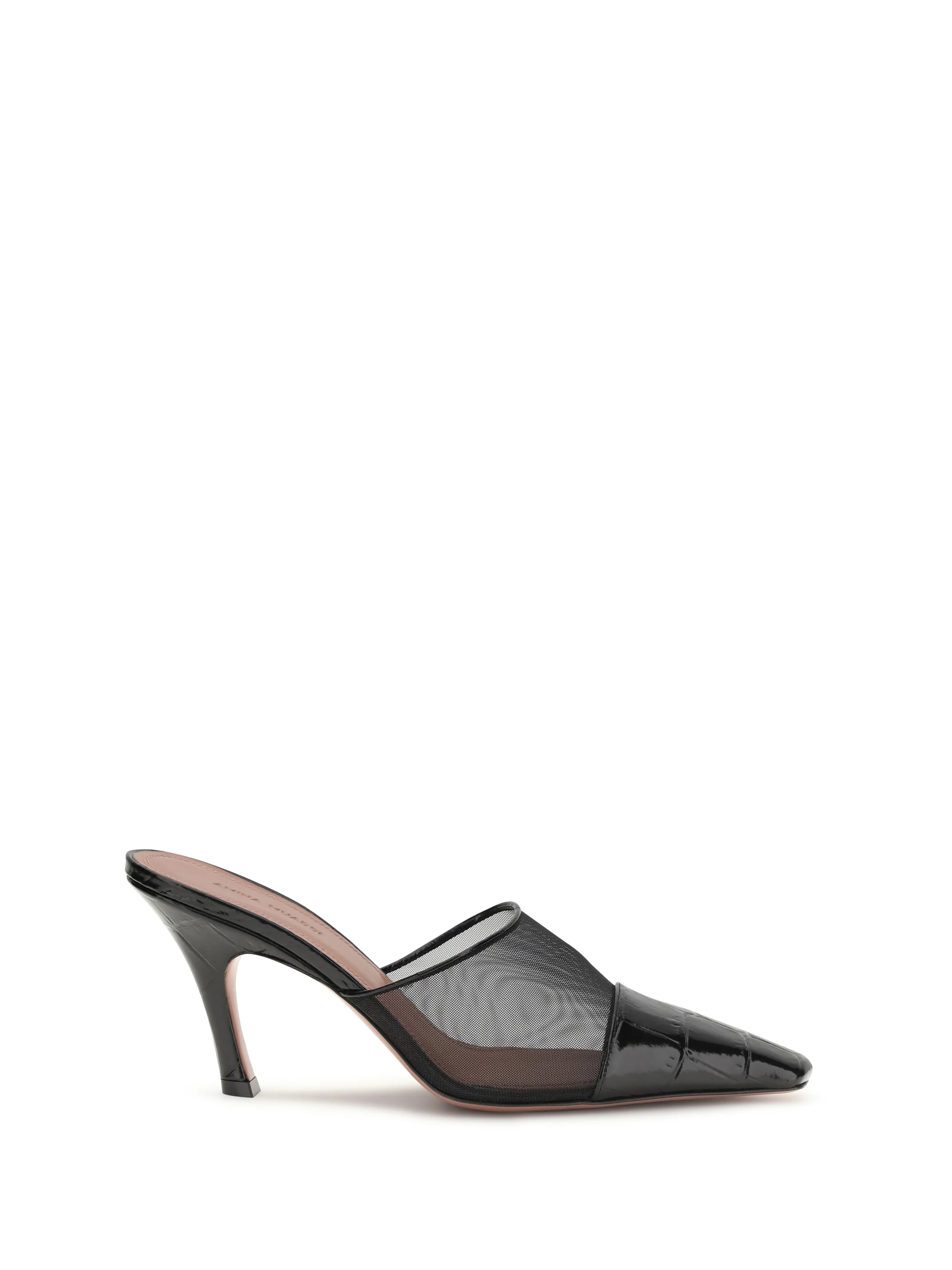 Luxury Mules Jamie Mesh Black Natural