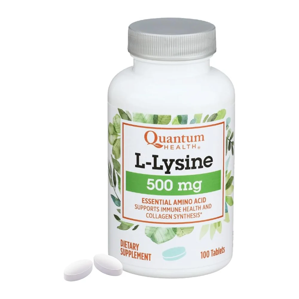 Convenient Quantum Health L Lysine 500 mg Tablets for Immune Health Support 100Ea Reliable