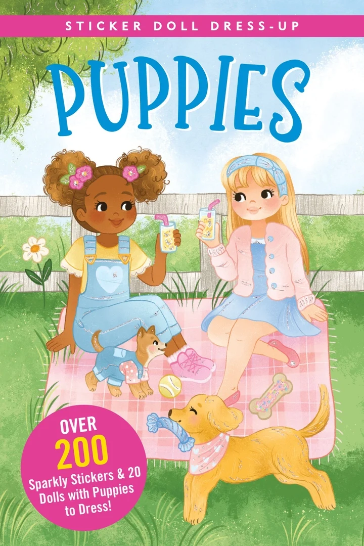 Top-Quality Sticker Doll Dress Up Puppies Natural