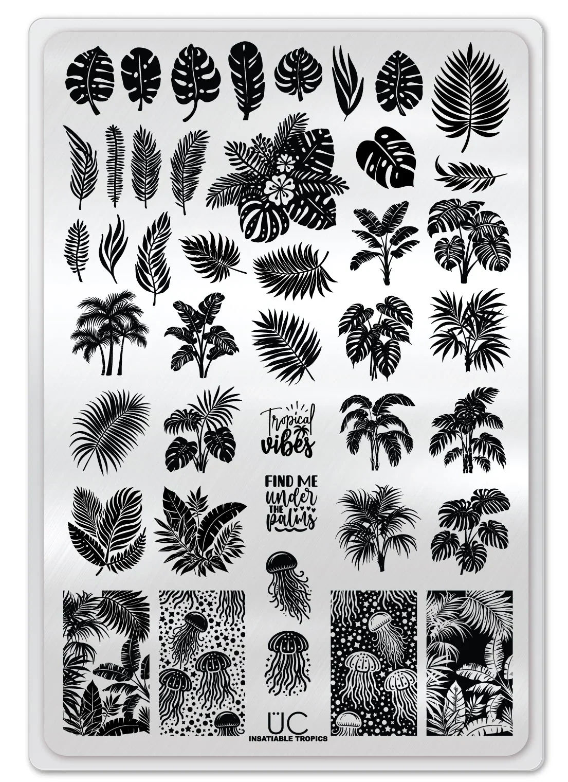 Artisan Insatiable Tropics - Uber Chic Stamping Plate Pure