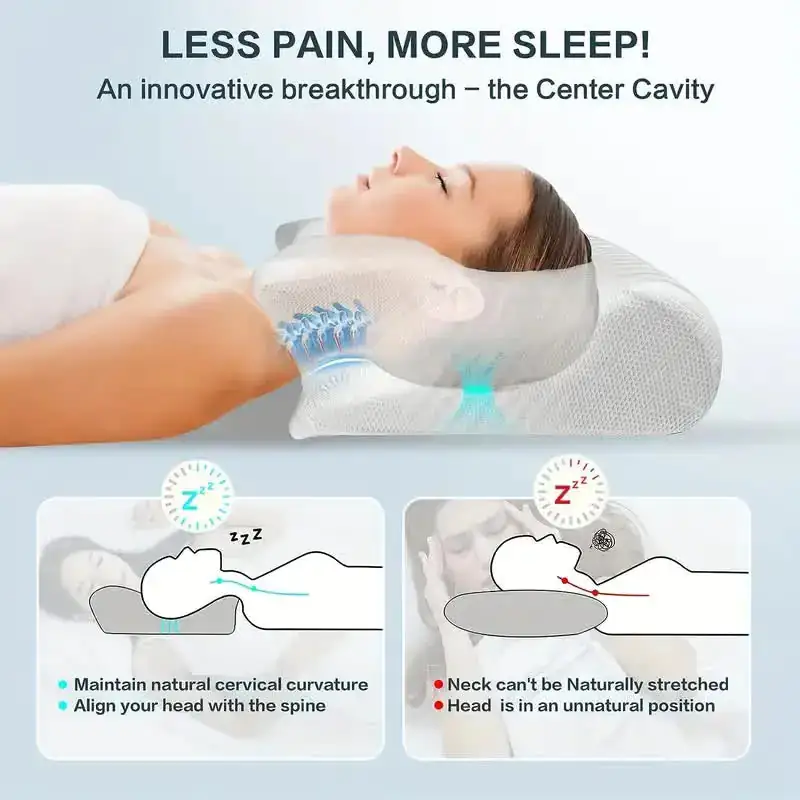 Fine Ergonomic Memory Foam Pillow Effective