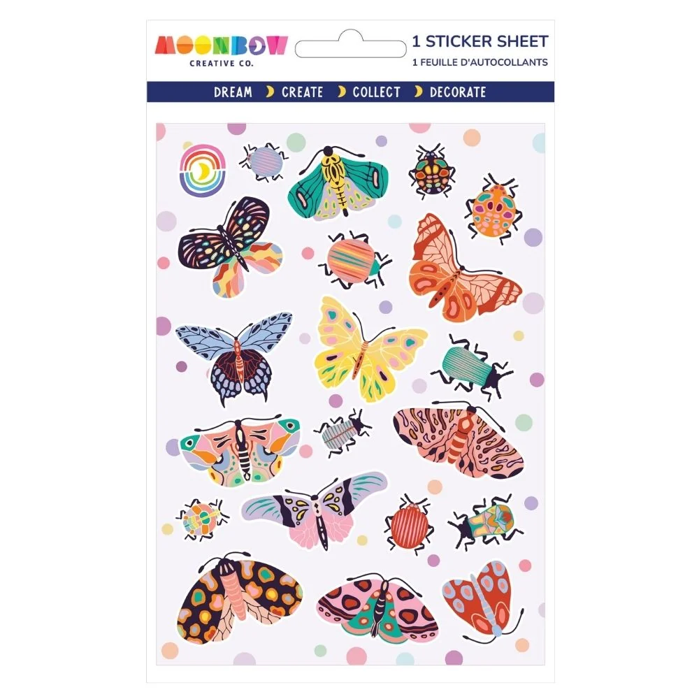 Pure Fancy Flutters Glossy Stickers Organic