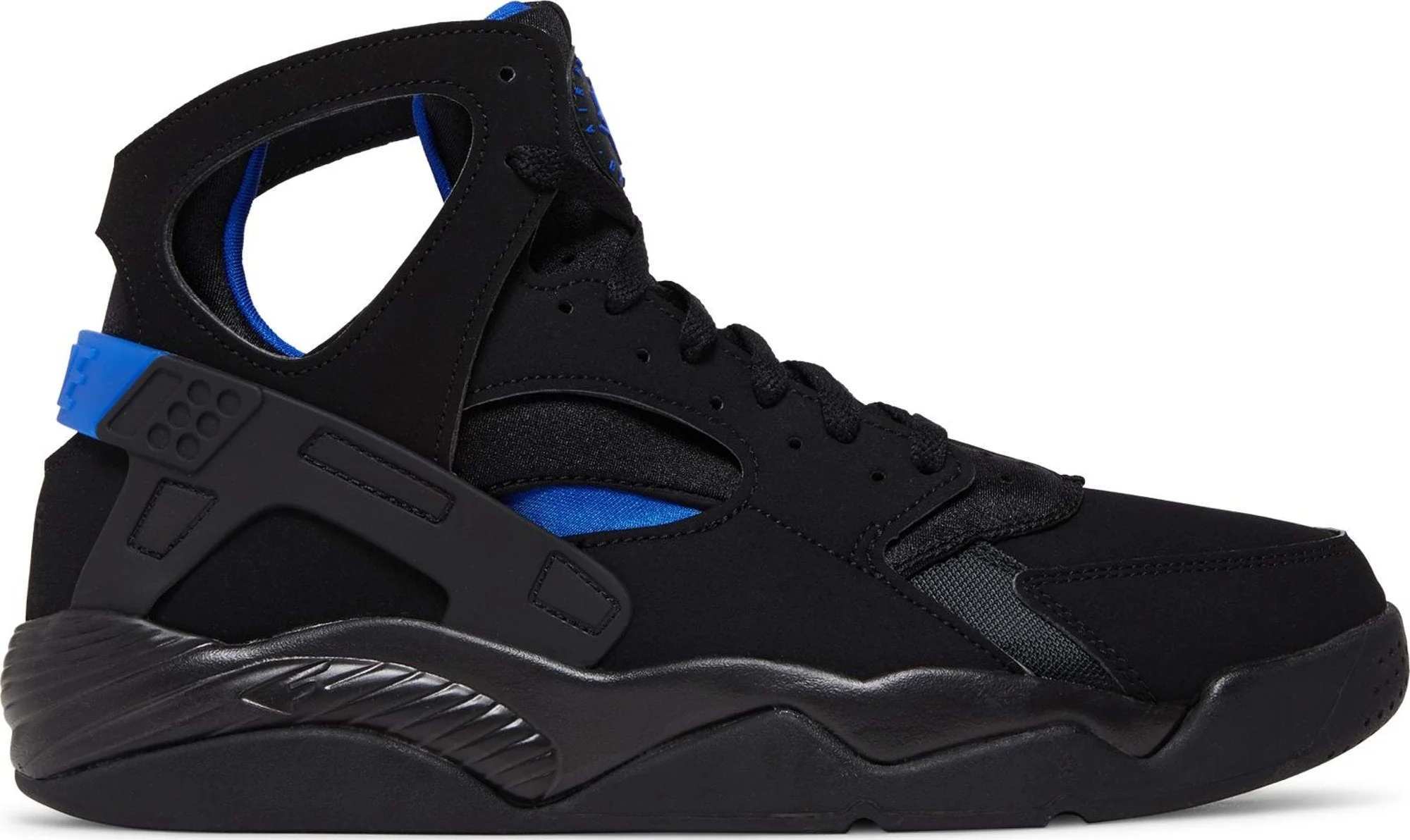 Efficient Nike Men's Air Flight Huarache 'Black Lyon Blue 2024' 2024 ' High-Grade