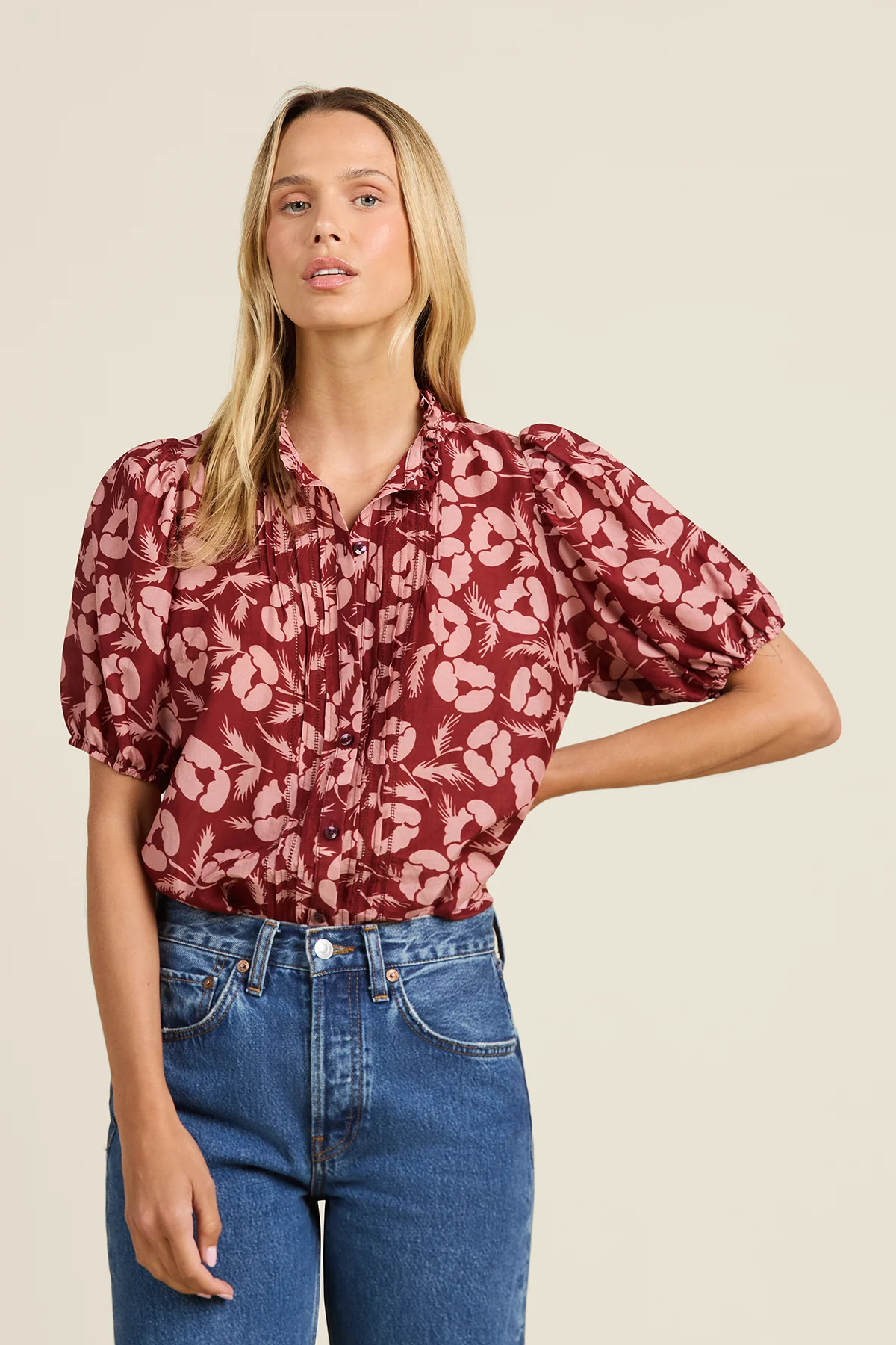 Trendy Trovata Mira Blouse Briar Rosewood in Briar Rosewood Specialty