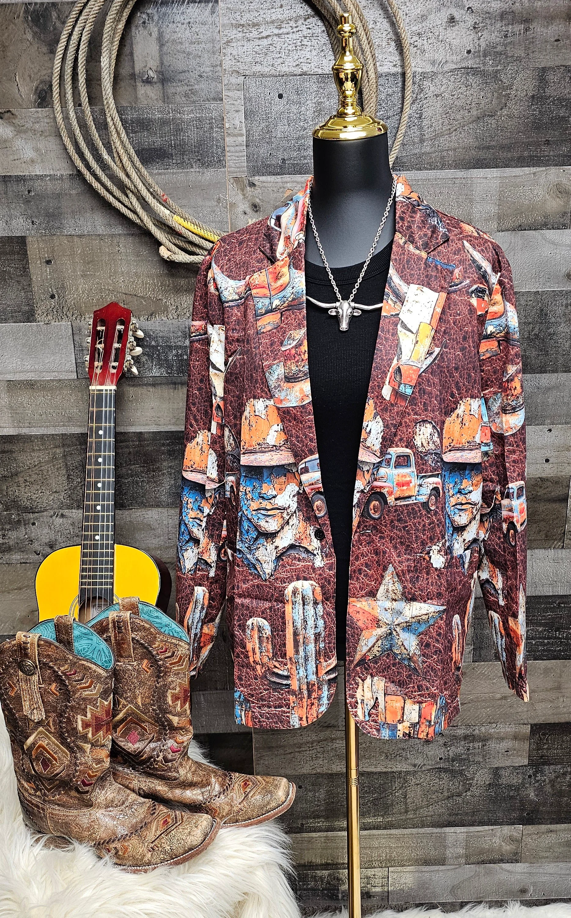 Fine Crafted Baha Ranch Western Ways Women's Blazer High-Grade