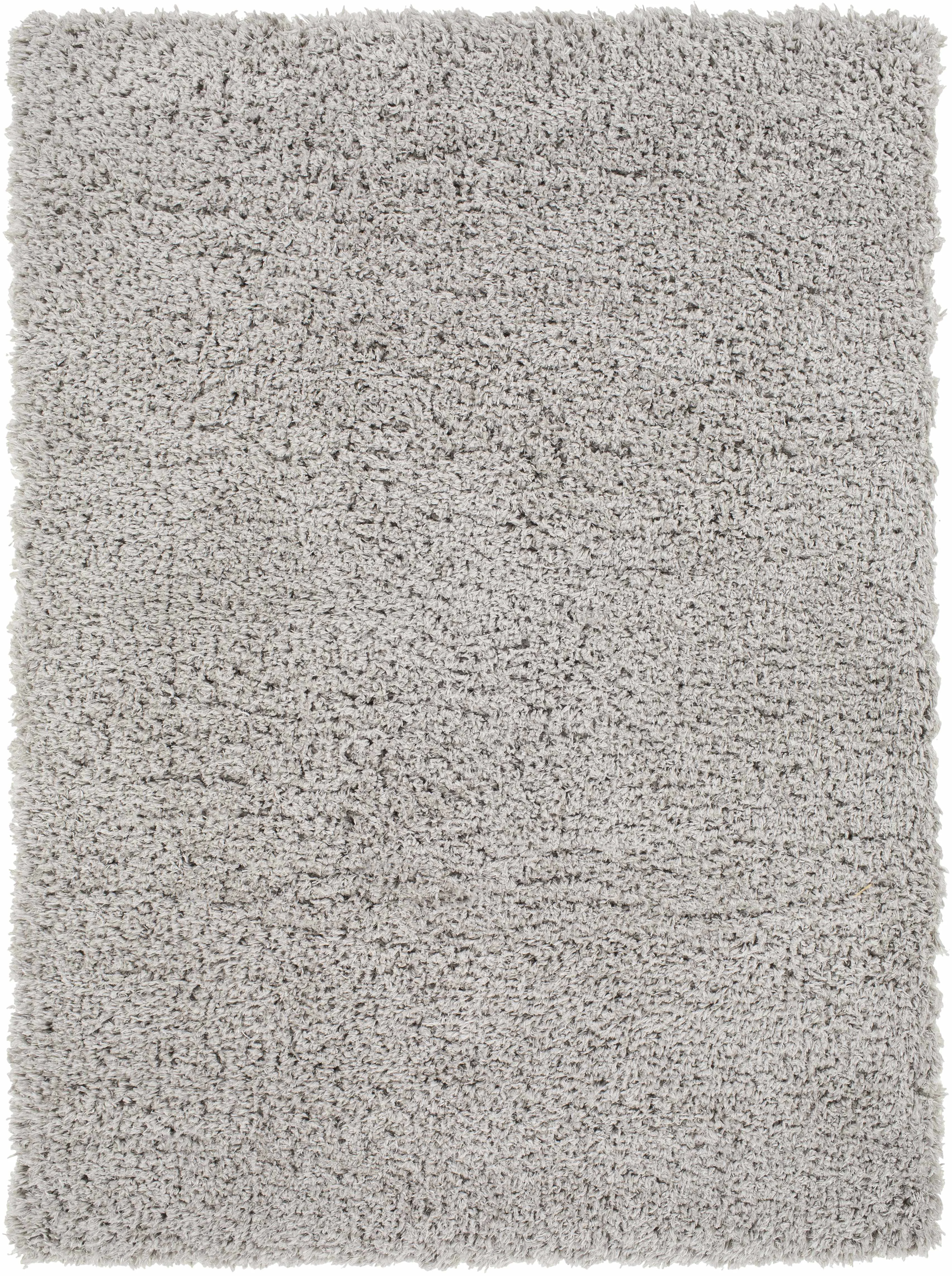 Outstanding Siari Solid Medium Gray Shag Rug Specialty