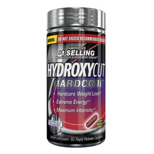 User-Friendly HydroxyCut Hardcore Weight Loss and Energy Rapid Release Capsules 60 Ea Smooth