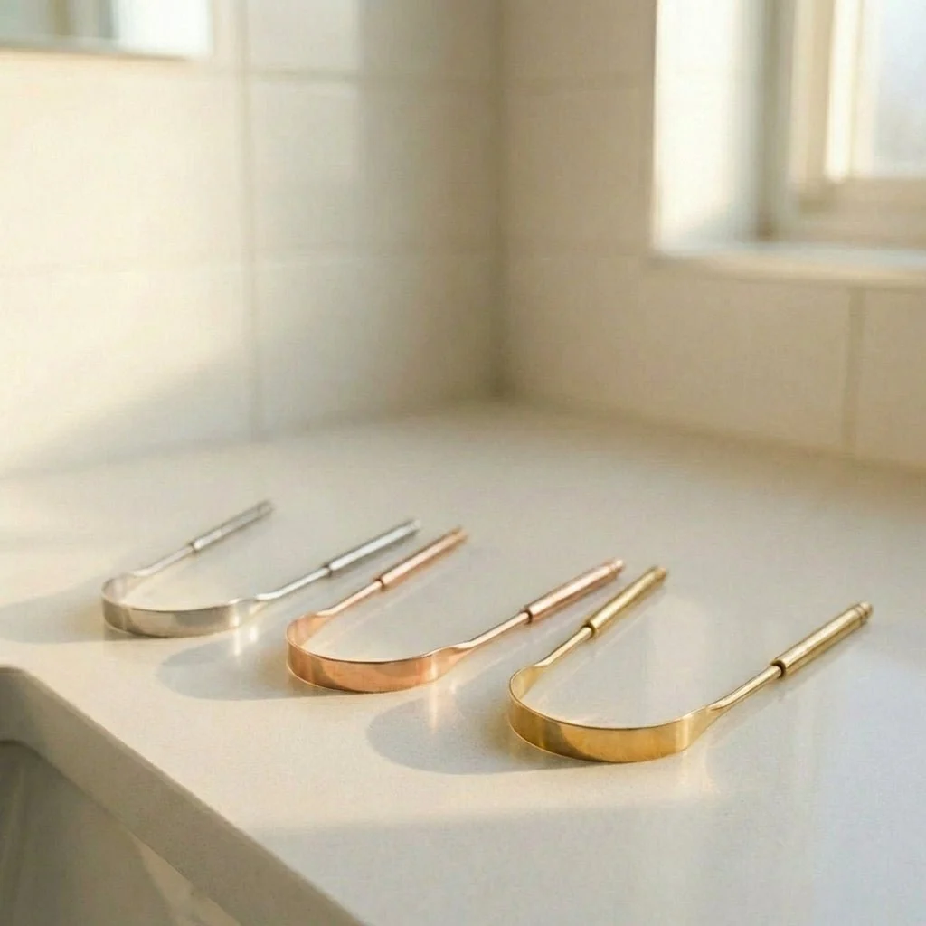 Carefully Designed Tongue Scraper Stainless Steel Premium Material