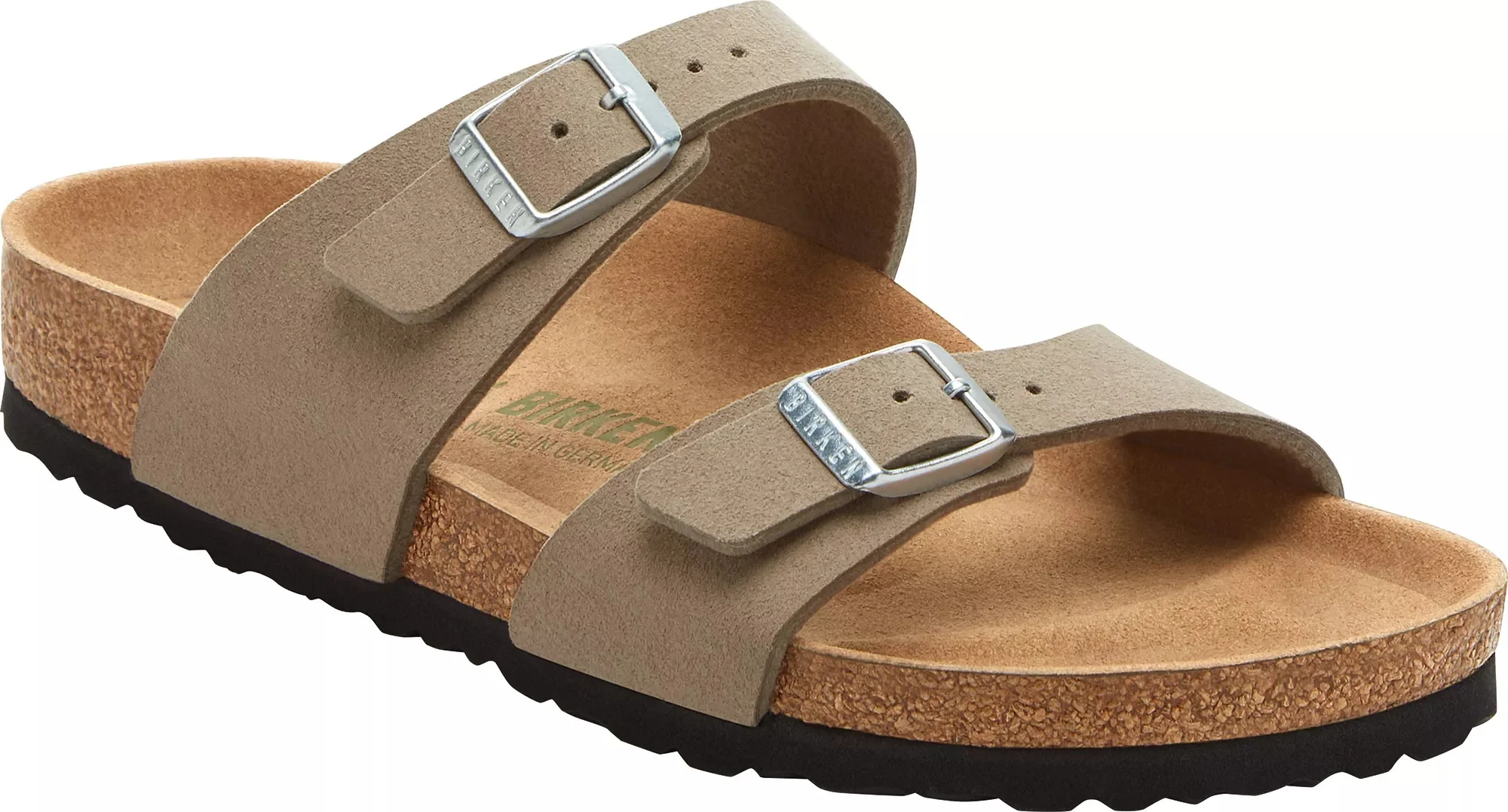 User-Friendly Birkenstock Unisex Sydney Synthetics Soft Birki Vegan Gray Taupe High-Quality