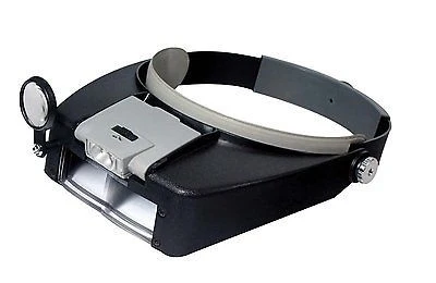 Pure Eye Magnifing Head Loupe Lighted Glass Eyeloupe Jewelers Magnifier Glasses Lens Easy-to-Use