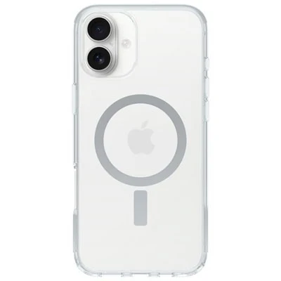 Relaxed OtterBox Symmetry Series Clear MagSafe Case for iPhone 16 Plus Shockproof Drop Proof Protective Thin Case 3X Tested to Military Standard Clear Clear User-Friendly