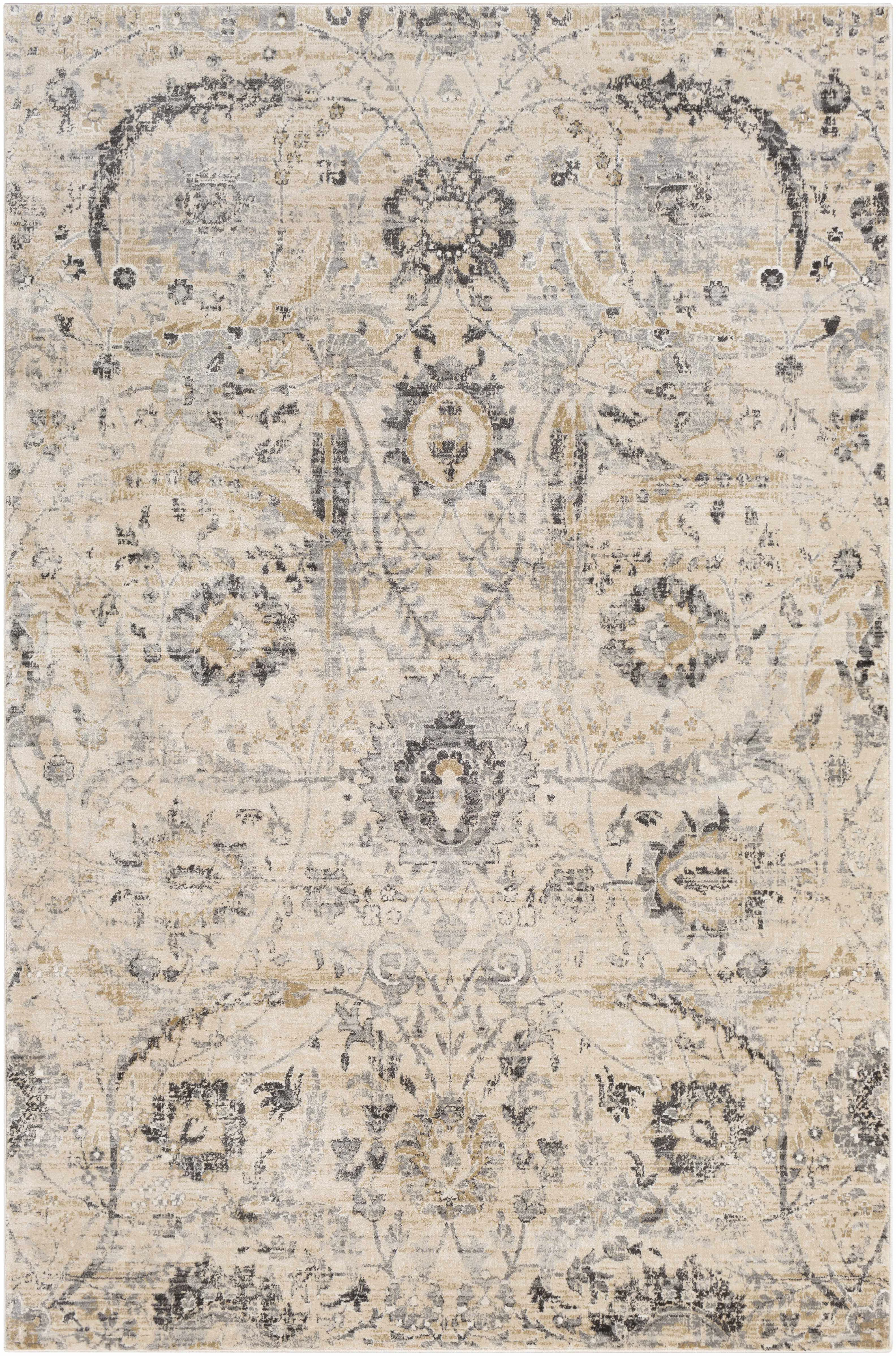 Eco-Friendly Georgiana Beige Area Rug Comfortable