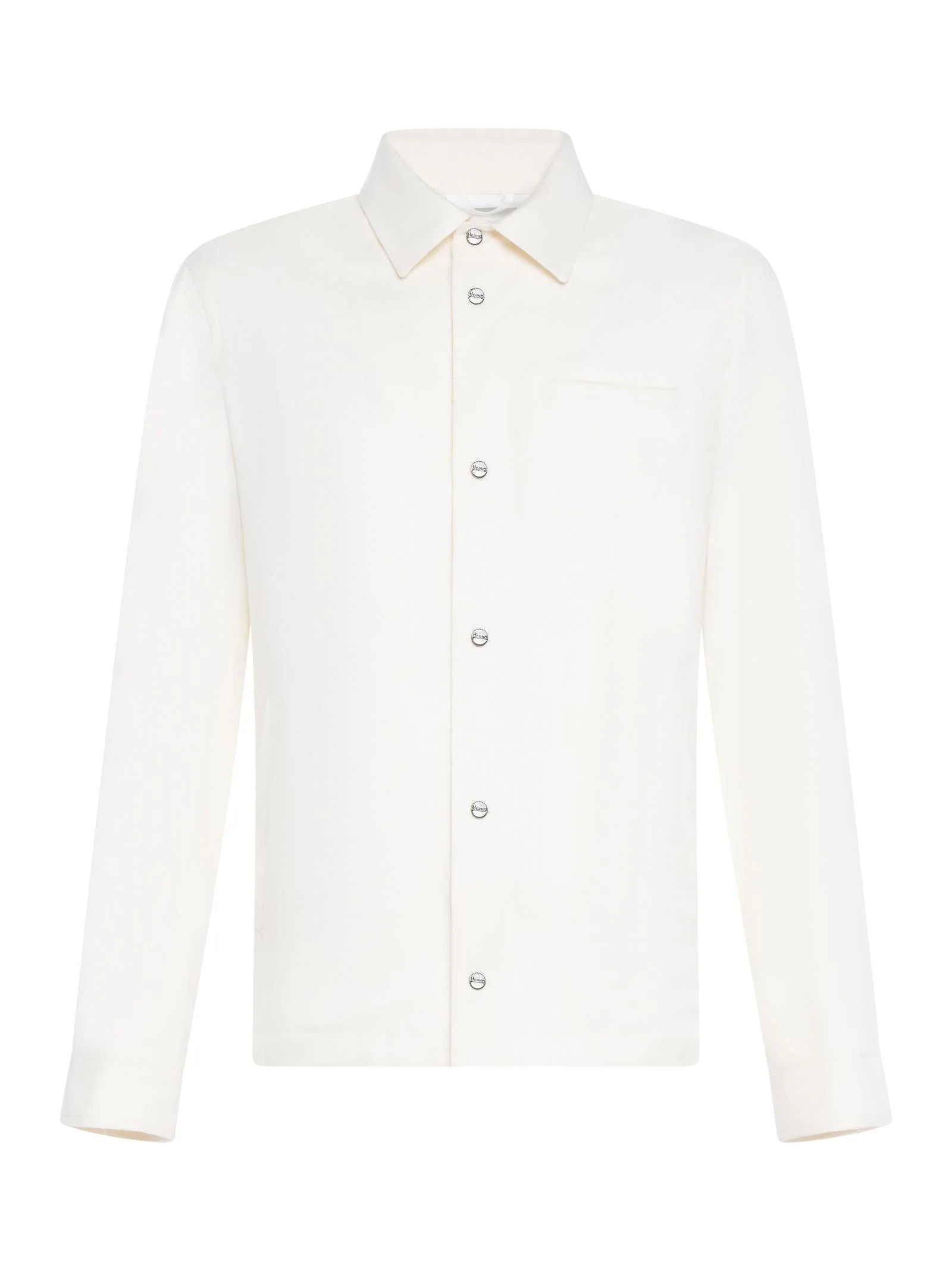 Prestigious Jacket Ivory Silk-Cashmere Modern
