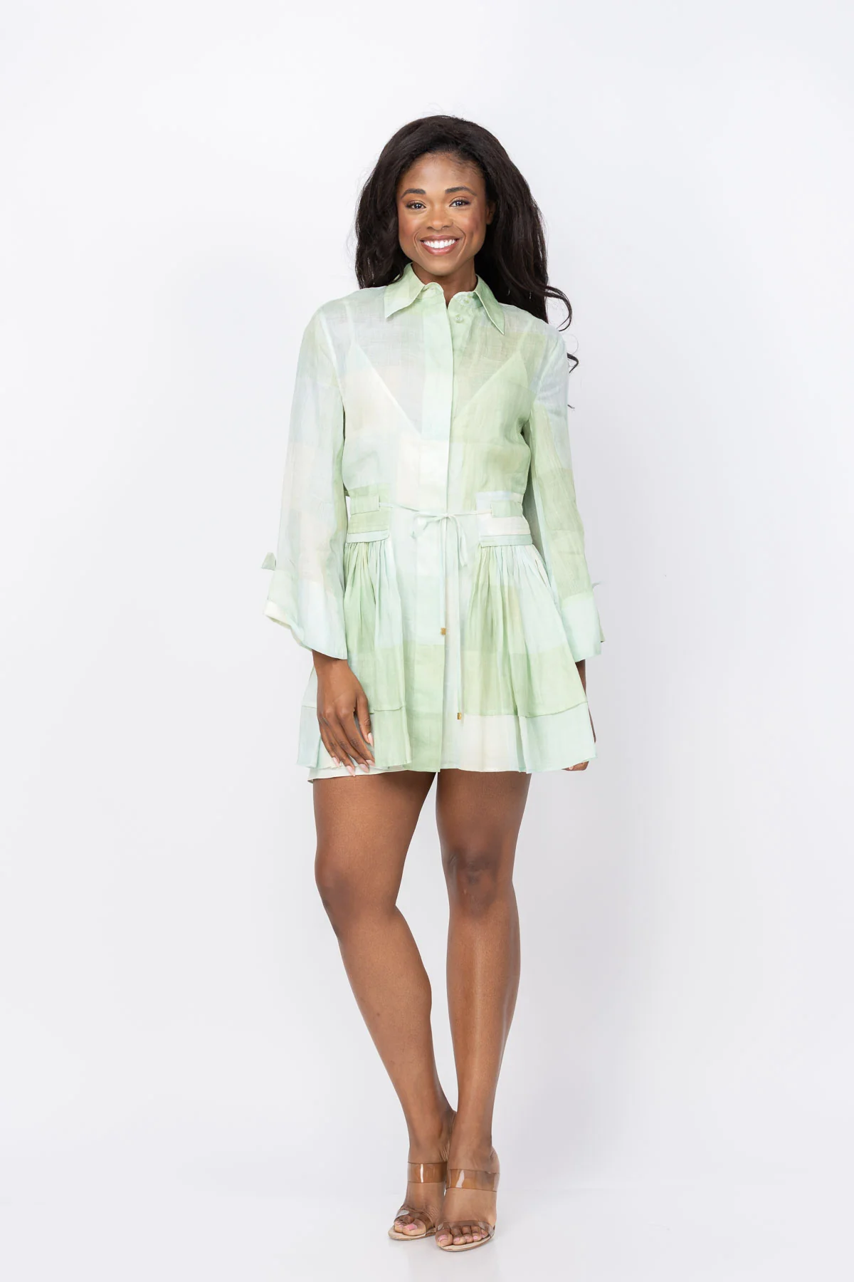 Classic Alexis Aviv Dress in Green Contemporary