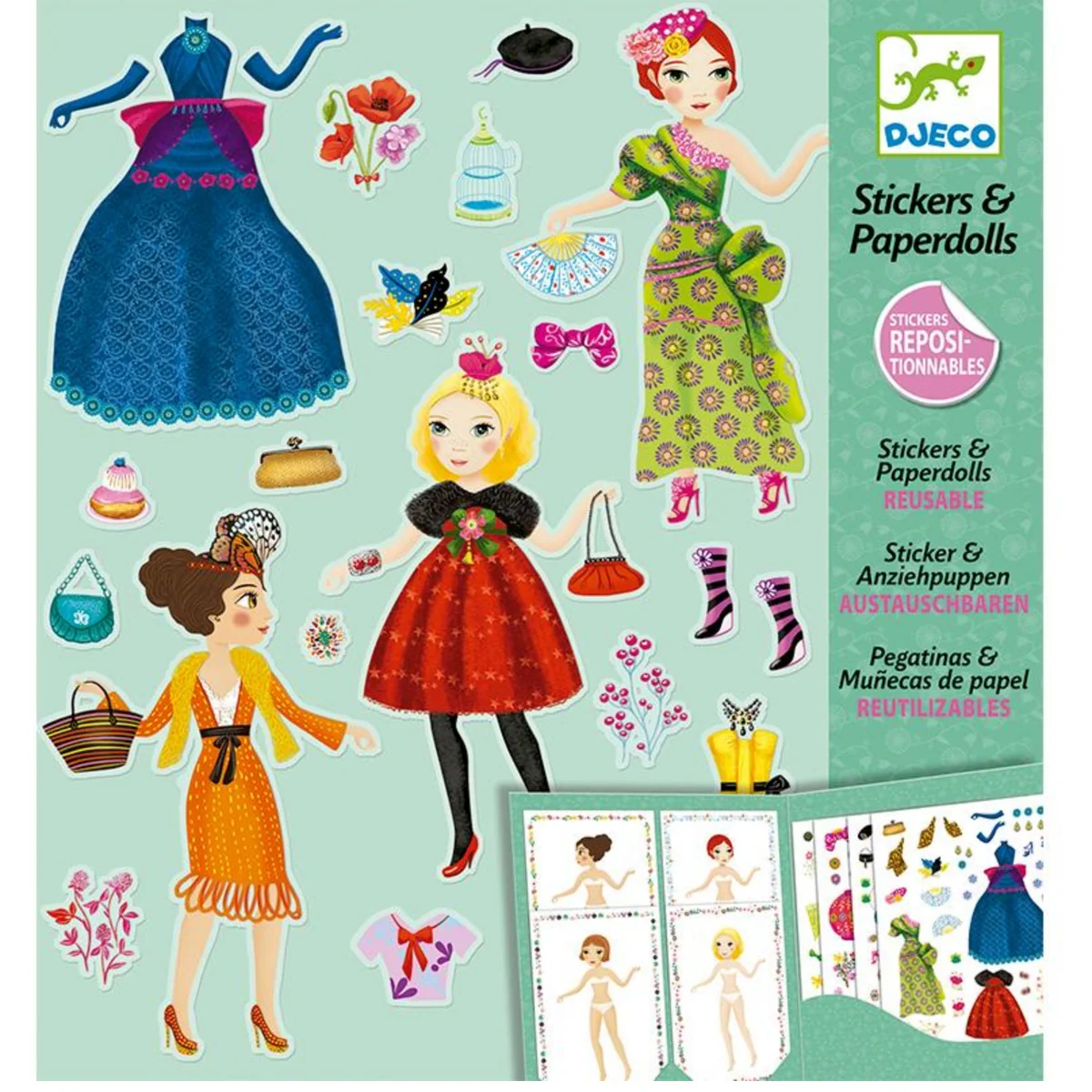 Innovative Massive Fashion Stickers Dolls Professional