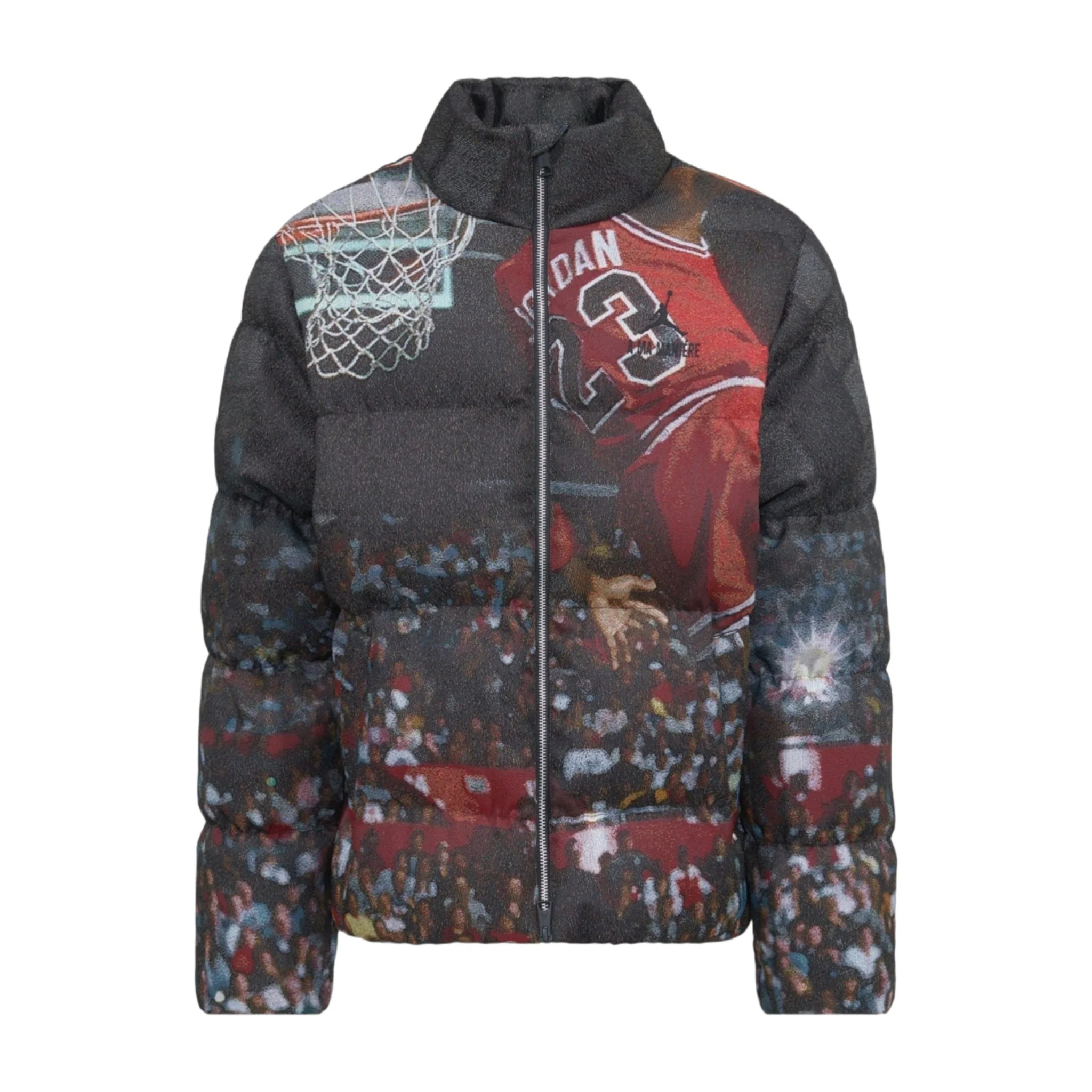 Excellent Air Jordan Men's X A Ma Maniere All Over Print Puffer Jacquard Down Fill Jacket Optimized