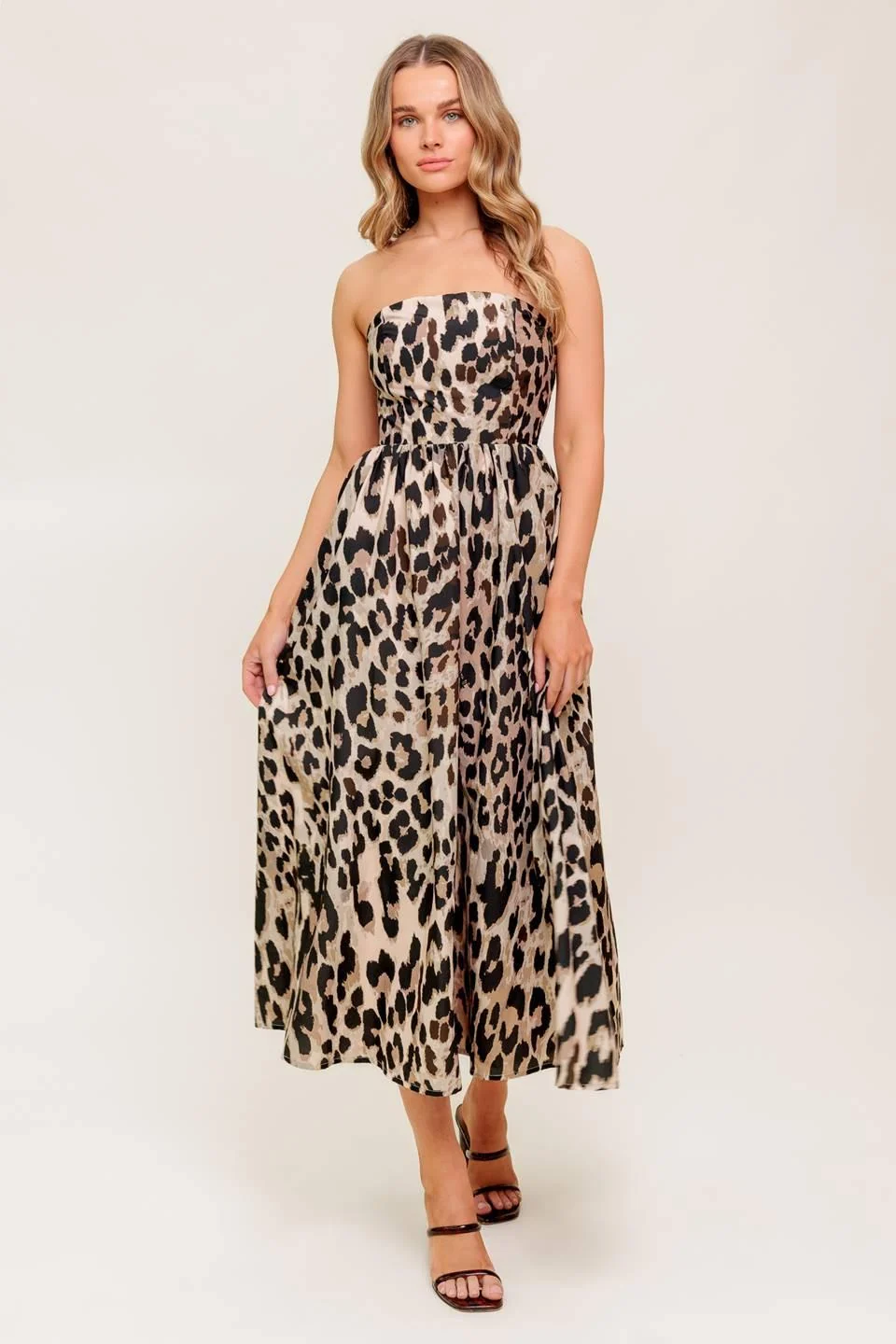 World-Class Flutter Glow Ballet Woven Midi Dress Solid