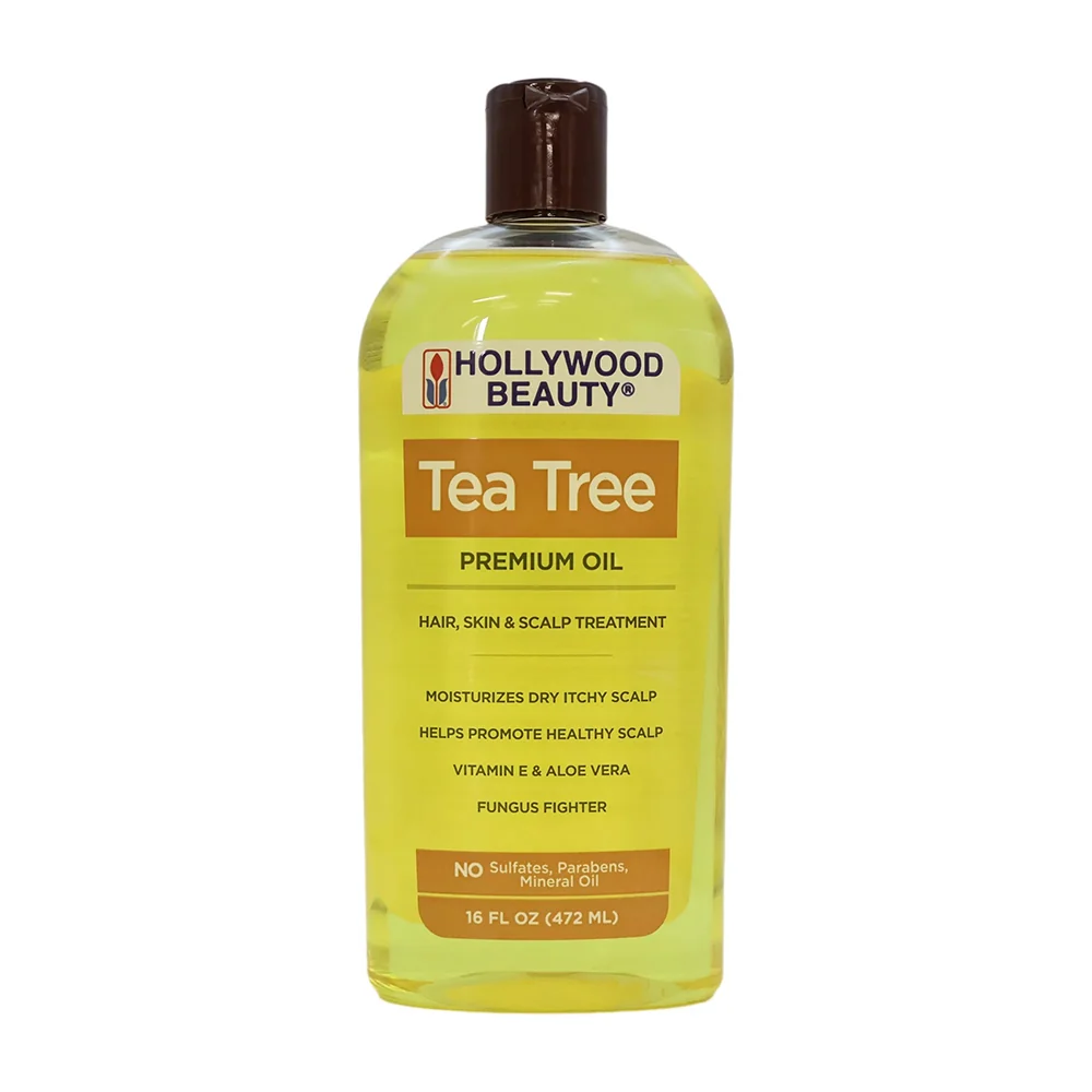 Trusted Hollywood Beauty Tea Tree Premium Oil for Skin Hair and Scalp 16Oz 472ml Trendy