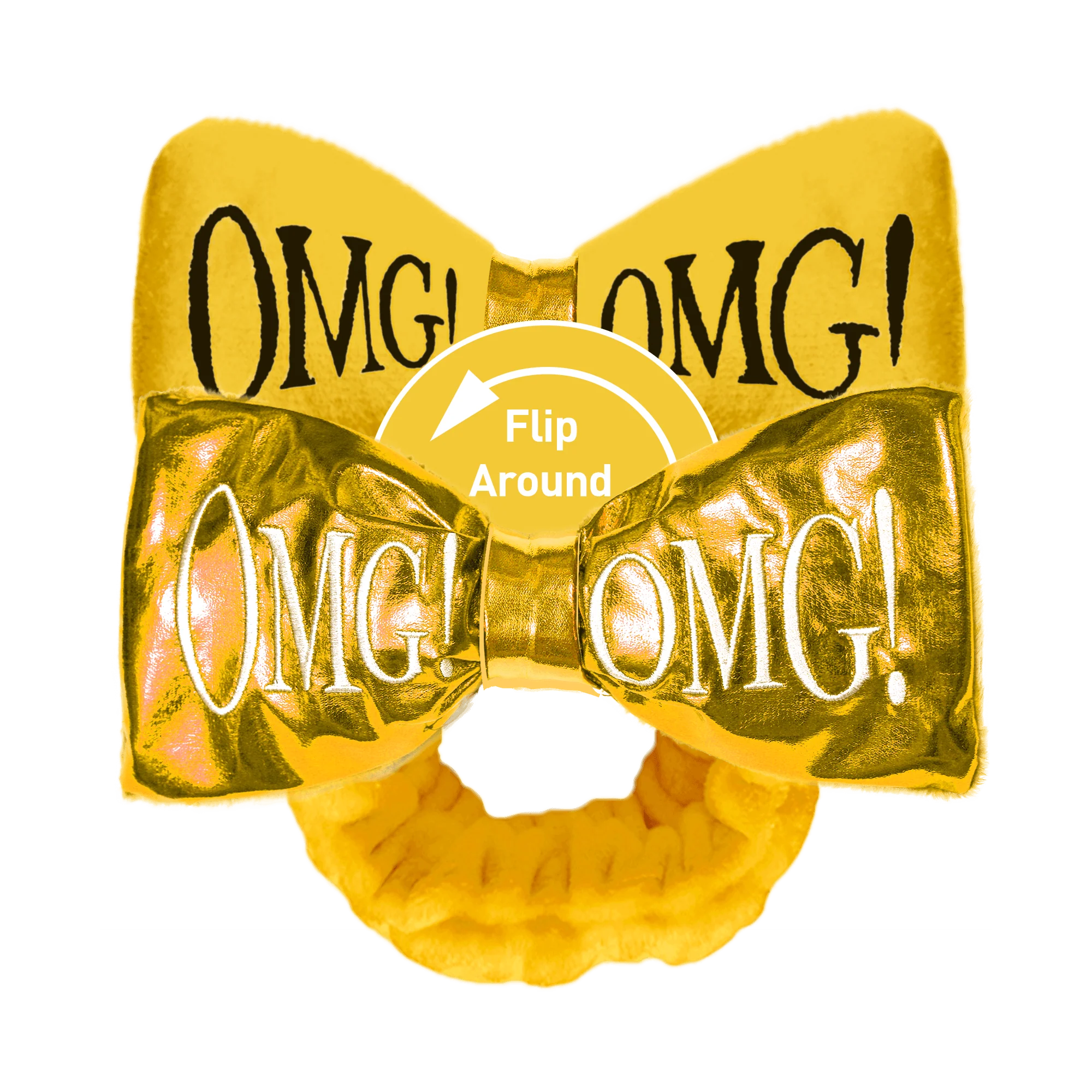 Solid Omg Reversible Mega Hairband Yellow Elite