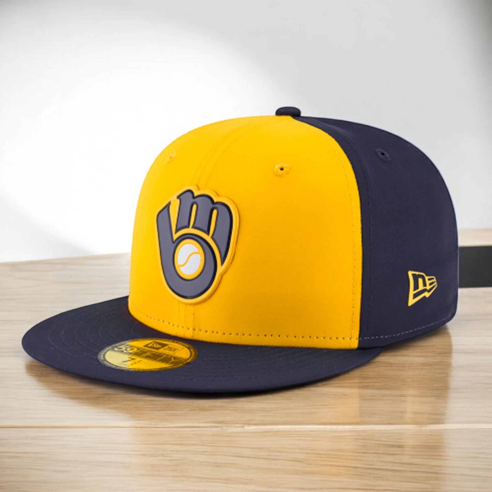Premium Material New Era Men's MLB 59Fifty Bp Fitted Brewers Fine Crafted