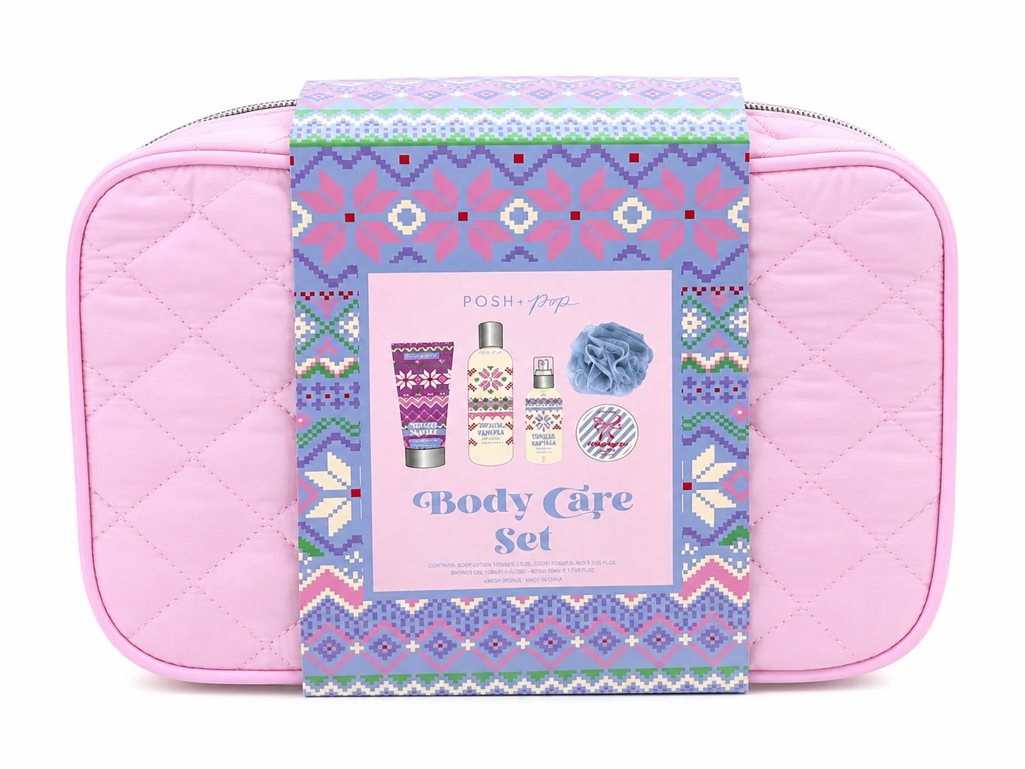 Innovative POSH POP BODY CARE SET 4 FULL SIZE WITH LIGHT PINK BAG User-Friendly