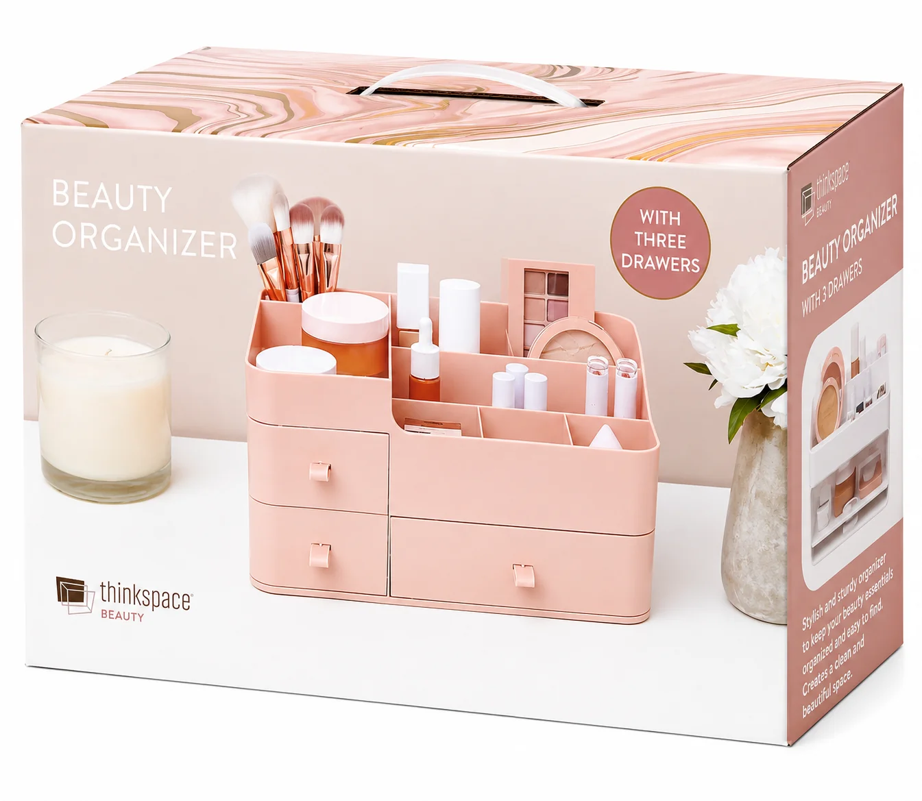 Unique BEAUTY ORGANIZER WITH 3 DRAWERS User-Friendly