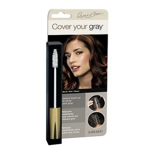 Elite Cover Your Gray Brush In Wand Black 0.25 Oz Lightweight