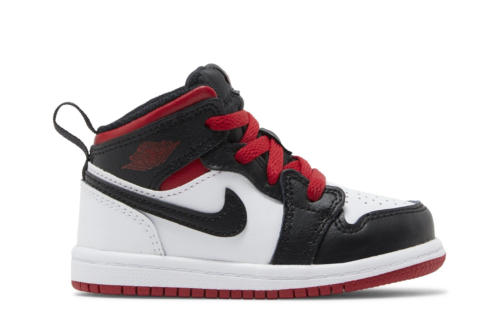 Premium Air Jordan Toddlers Retro 1 Mid 'White Gym Red Td' Td ' User-Friendly